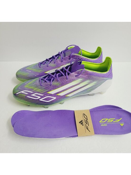 NEW Adidas F50 Elite SG Soccer Cleats INSOLES JH7615 Size 12 Purple main image 8